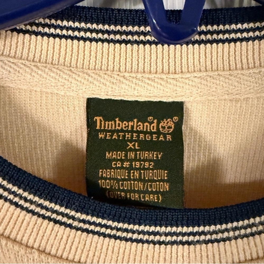 Timberland Men's Cream Crewneck Sweater